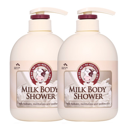 韩国进口所望牛奶沐浴露套